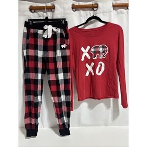 Ivory Ella T-Shirt Long Sleeve & Pants‎ Christmas Holiday Elephant Pajamas S